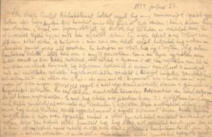 1944 Enyedi György zsidó KMSZ (közérdekű munkaszolgálatos) levele Végh Gusztávnénak / WWII Letter fr...