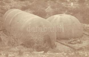 Első világháborús osztrák-magyar katonai léggömb megfigyelői szolgálatra / WWI K.u.K. military airship for observation service. photo