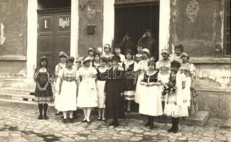 5 db első világháborús osztrák-magyar katonai fotó lap egy falu életéből / 5 WWI K.u.K. military pho...