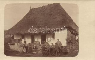 5 db első világháborús osztrák-magyar katonai fotó lap egy falu életéből / 5 WWI K.u.K. military pho...