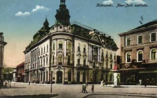 Kolozsvár, Cluj; New York szálloda, Schuster üzlete / hotel, shop (EK)