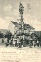 1901 Vác, Szentháromság szobor. Divald Károly 596.