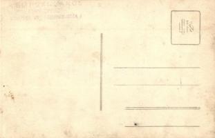 Jégmadár utasszállító személyhajó fedélzete, személyzet és utasok csoportképe / Hungarian passenger ...