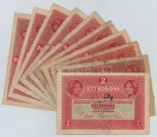 1917. 2K (10x) felülbélyegzésekkel, közte "NEISPRAVNA" és nehezen olvasható városi felülbé...