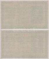 1918. 200K "A 2088" hullámos hátlappal (2x) sorszámkövetők T:II