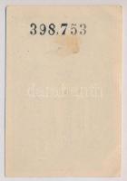 Franciaország 1901. 1Fr visszatérítési kupon T:II-,III hátoldalán ragasztásnyom
France 1901. 1 Fran...