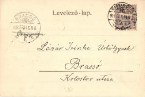 1901 Magyaróvár, Mosonmagyaróvár; Új takarékpénztári épület. A. Kumpf kiadása (EK)