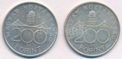 1994. 200Ft Ag "Deák" (2x) T:2