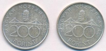 1994. 200Ft Ag "Deák" (2x) T:2