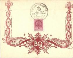 7 db régi Undi Mariska és Bozó Gyula folklór művészlap / 7 pre-1945 Hungarian folklore art postcards...