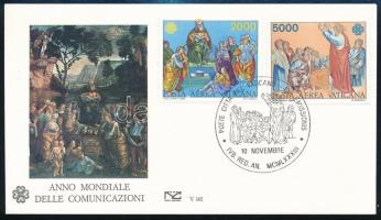 Year of comminication set + FDC A kommunikáció éve sor + FDC-n