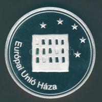 "EU Parlament - EU Bizottság" modern Ffém emlékérem T:PP