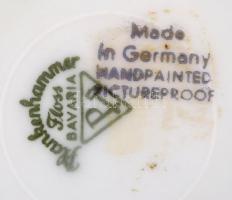 Vegyes bolha tétel, réz tartó, tojások, üveg váza, porcelán tálka, dobozka, 6 db