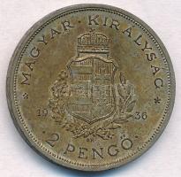 1936. 2P Ag "Liszt Ferenc" T:1- patina 
Adamo P7.3