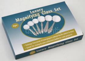 6 db-os nagyítókészlet eredeti dobozában