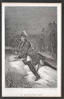 cca 1850 10 db Napoleonnal kapcsolatos metszet, acélmetszet, egységes fa keretben, paszpartuban, 16x...