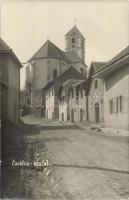 1935 Csejte, Cachtice; utcakép, templom / Kostol / church. photo