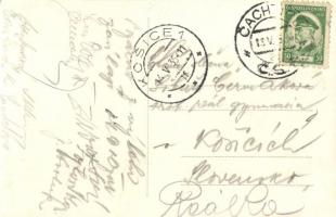 1935 Csejte, Cachtice; utcakép, templom / Kostol / church. photo