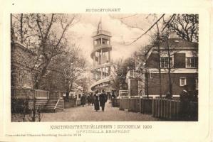1909 Stockholm, Konstindustriutställningen, Rutschtornet / Industrial Art Exhibition, Sliding tower