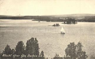 Söderbärke, Utsikt öfver sjön Barken och Saxe / lakes (EK)