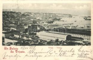 1901 Trieste, Trst; Total / general view, railway station