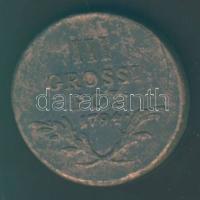 Lengyelország/Galicia & Lombardia 1794. 3Gr T:3-/4+