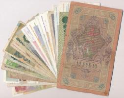 Vegyes: 24db-os külföldi papírpénz tétel, nagyrészt Közép- és Kelet-európai bankjegyek T:III,III-
M...