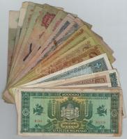 Vegyes: 40db-os pengő bankjegy tétel T:III,III-