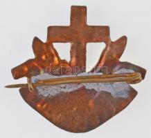 DN "III. ORD. ST. FRANC." zománcozott jelvény (23x24mm) T:2