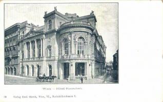 Vienna, Wien I. Hotel Ronacher, theater, carriage. Verlag Emil Storch 30. (EK)