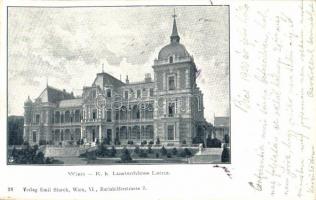 1900 Vienna, Wien XIII. K. k. Lustschloss Lainz / Hermesvilla, palace. Verlag Emil Storch 28.