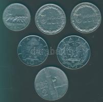 Olaszország 1920-39. 50c (1x), 1L (3x), 2L (2x) mindegyik klf évszámmal T:1/2 (2x),3 (4x)
