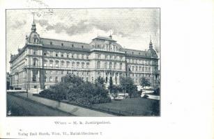 1900 Vienna, Wien I. Justizpalast / Palace of Justice. Verlag Emil Storch 26. (EK)