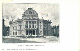 Vienna, Wien VII. Deutsches Volktheater / theater. Verlag Emil Storch 25. (fl)