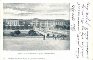 1900 Vienna, Wien XIII. Schönbrunn, k. k. Lustschloss / palace, castle. Verlag Emil Storch 23. (EK)