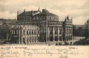 1901 Vienna, Wien I. K. k. Hofburgtheater / theater. C. Ledermann jr. 19a
