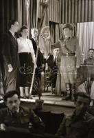 1951 Posta Járműtelep, zászlóátadás, képriport, 27 db vintage negatív Rózsa György (?-?) budapesti f...