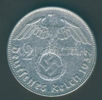 Német 3. Birodalom 1937J 2M Ag "Hindenburg" T:2/3 R!