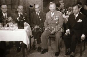 cca 1948 A Honvéd-hét fogadása a Gellért szállóban, főtisztek és politikusok részvételével, 49 db vi...