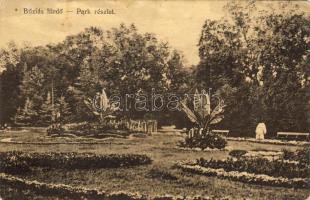 1913 Buziásfürdő, Buziás; park / park (EK)