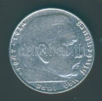 Német 3. Birodalom 1937J 2M Ag "Hindenburg" T:2/3 R!