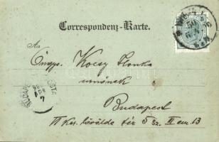 1900 Vienna, Wien; Panorama at night. C. Ledermann jr. 97 N (EK)