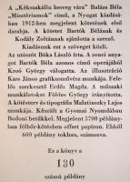 Balázs Béla: A Kékszakállú herceg vára. Kass János illusztrációival. Bp.,1960, Magyar Helikon, (Gyom...