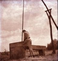 cca 1936 Békéscsaba környéki tanyavilág, Thöresz Dezső (1902-1963) békéscsabai gyógyszerész és fotóm...