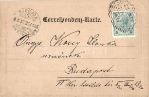 1900 Vienna, Wien I. Schwarzenbergplatz / square, park, fountain