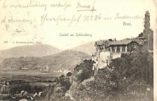 1900 Graz, Castell am Schlossberg. L. Strohschneider 502. / castle (EK)