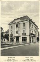 1941 Újvidék, Novi Sad; Hotel Park, Artézi fürdő, étterem / hotel, spa, restaurant Újvidék visszatért So. Stpl. (EK)