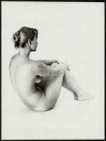 cca 1979 Akt felvételek, 3 db vintage fotóművészeti alkotás, 24x18 cm