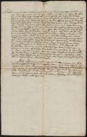 1812 Asszonyfalva, helyi birtokos osztályos egyezségről szóló nyilatkozata