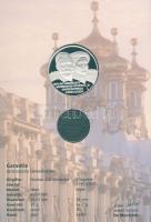 Oroszország 1998. "Mihály és Alexandra" Ag emlékérem 27g + 1901-es 2k emléklapon T:PP